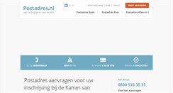 Desktop Screenshot of postadres.nl